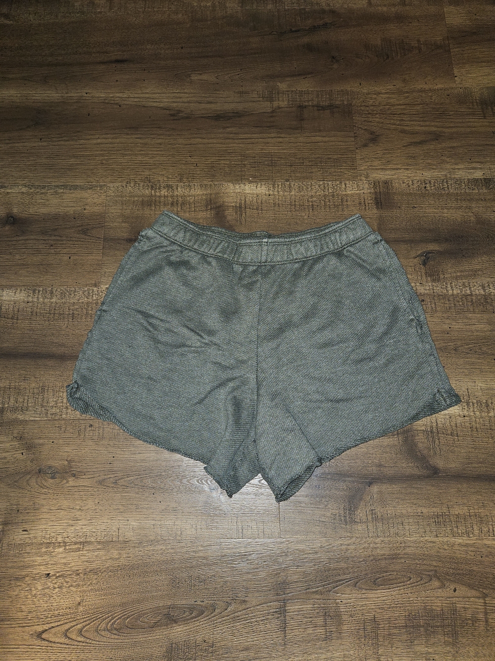 aerie Heathered Green Athletic Lounge Shorts With Pockets - Picture 2 of 5